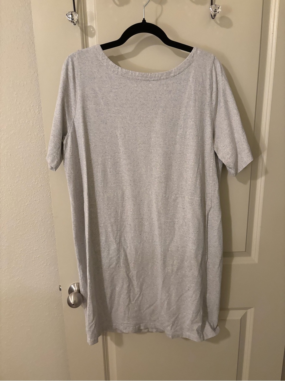Eileen Fisher Organic Cotton T Shirt Dress Size Large Casual Summer Basic Comfy